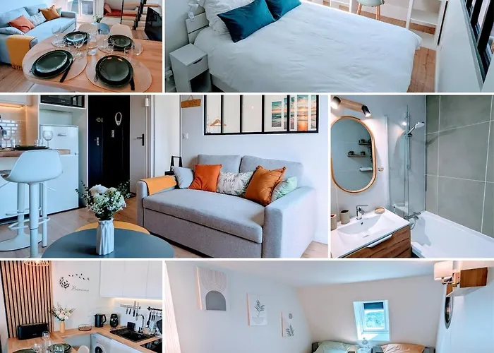 Duplex Vue A Deux Pas De La Plage, Balcon Et Espace Cinema דירה